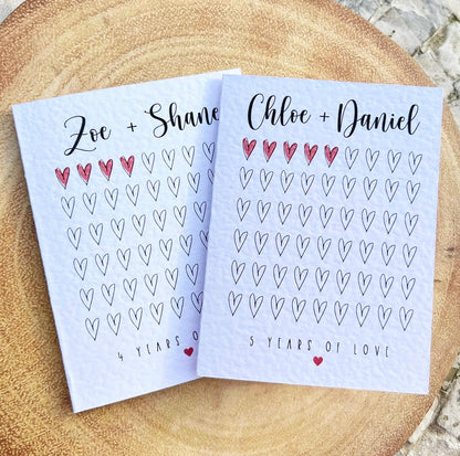Years of love card