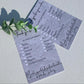 Buttercream allergy information cards
