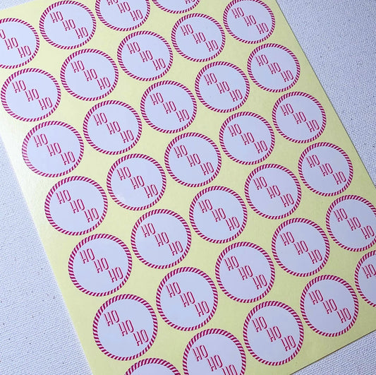 Candy Cane Christmas Stickers