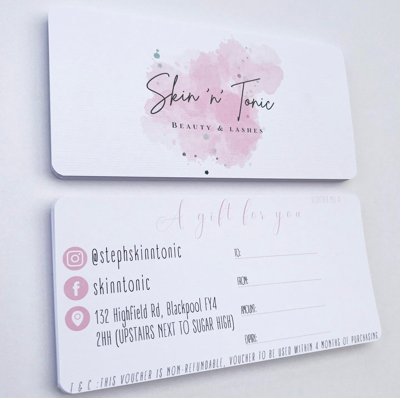 Watercolour Gift Vouchers