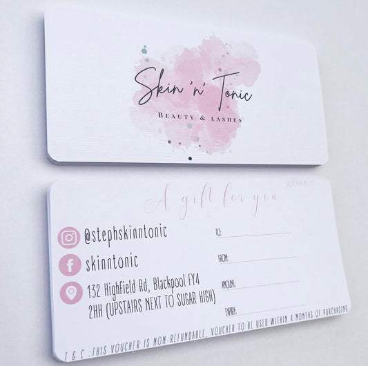 Watercolour Gift Vouchers