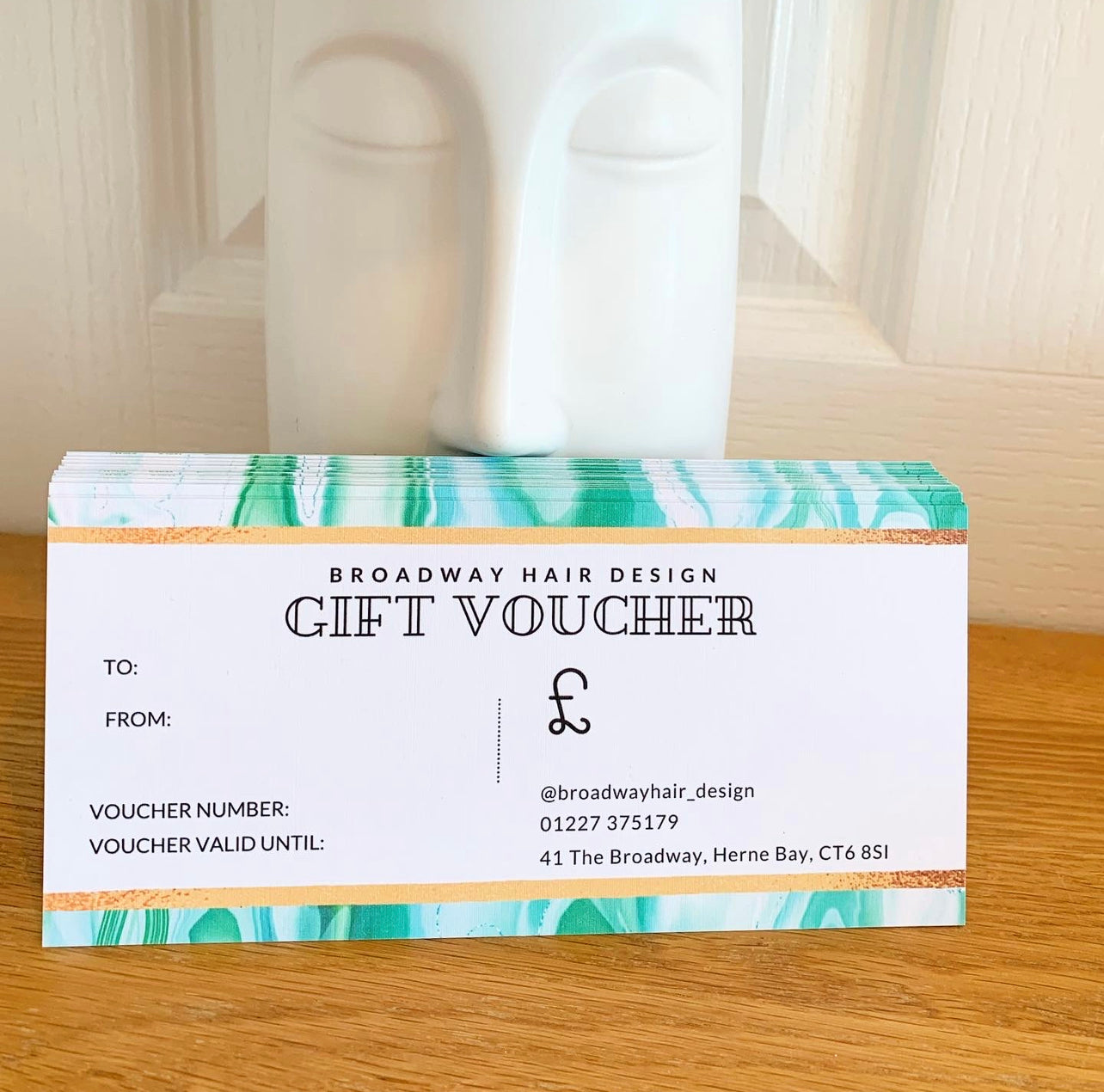 Marble Effect Gift Vouchers