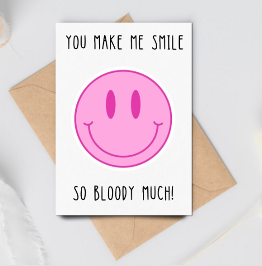 A6 Smiley Face Birthday Card